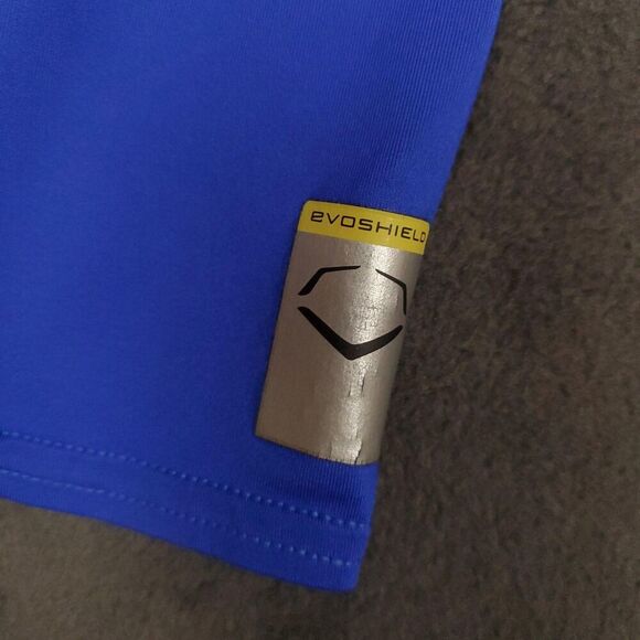Evoshield Shirt Mens Large Blue Long Sleeve Hoodie Swagtech Lightweight Athletic - Picture 6 of 13